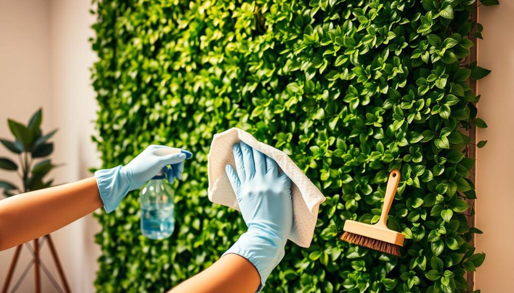 Cleaning Faux Green Wall Techniques