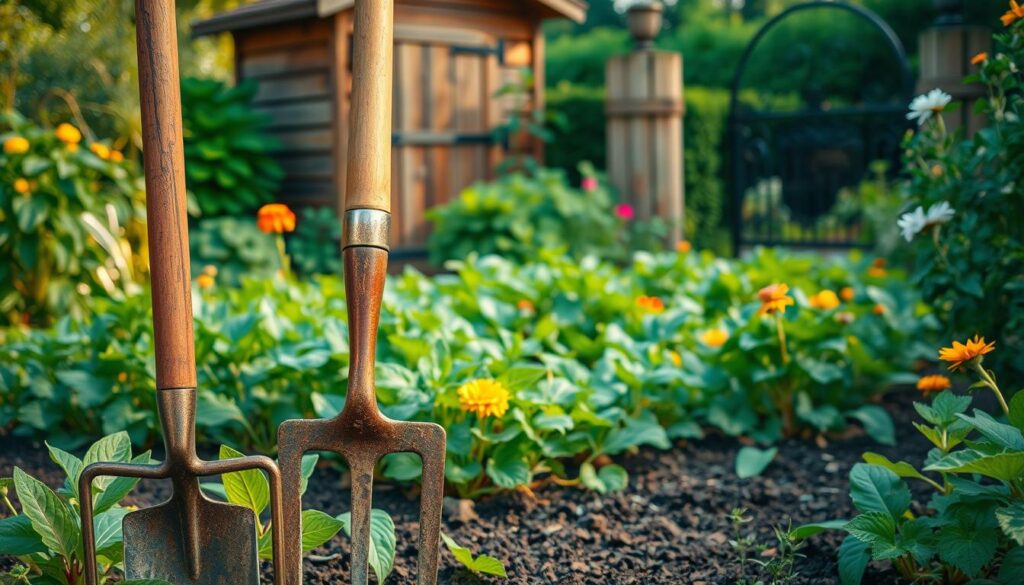 Cultivators and Hoes in Garden