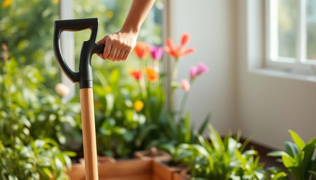 Ergonomic Gardening Tools Positioning