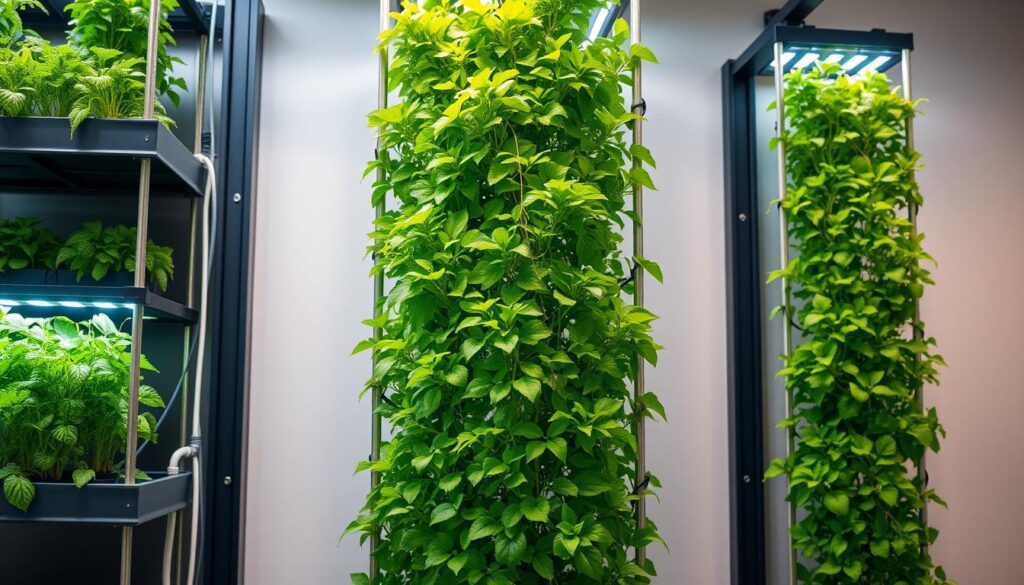 Vertical Hydroponic Garden Setup