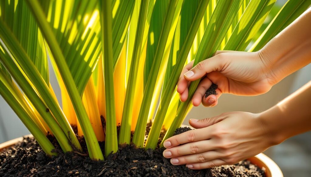 fertilizing sago palm