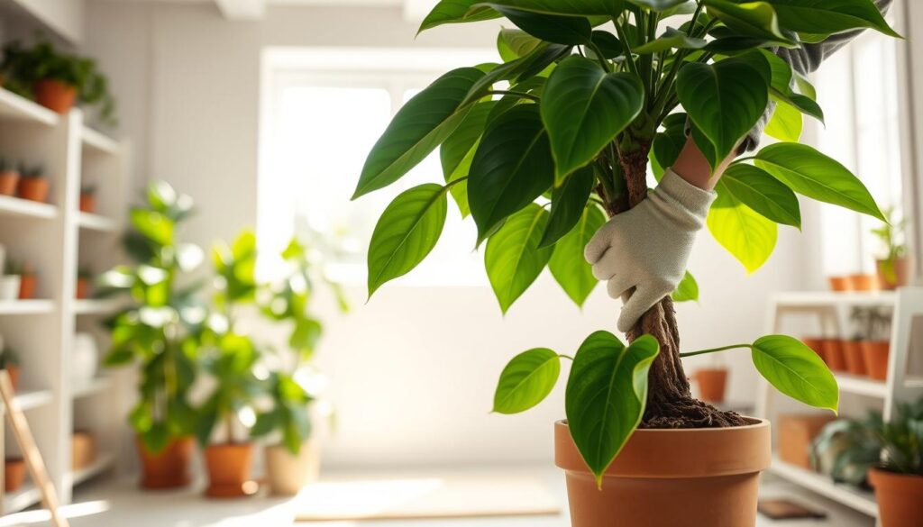 repotting ficus plants