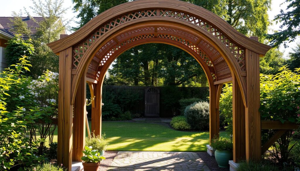 wooden garden arch diy