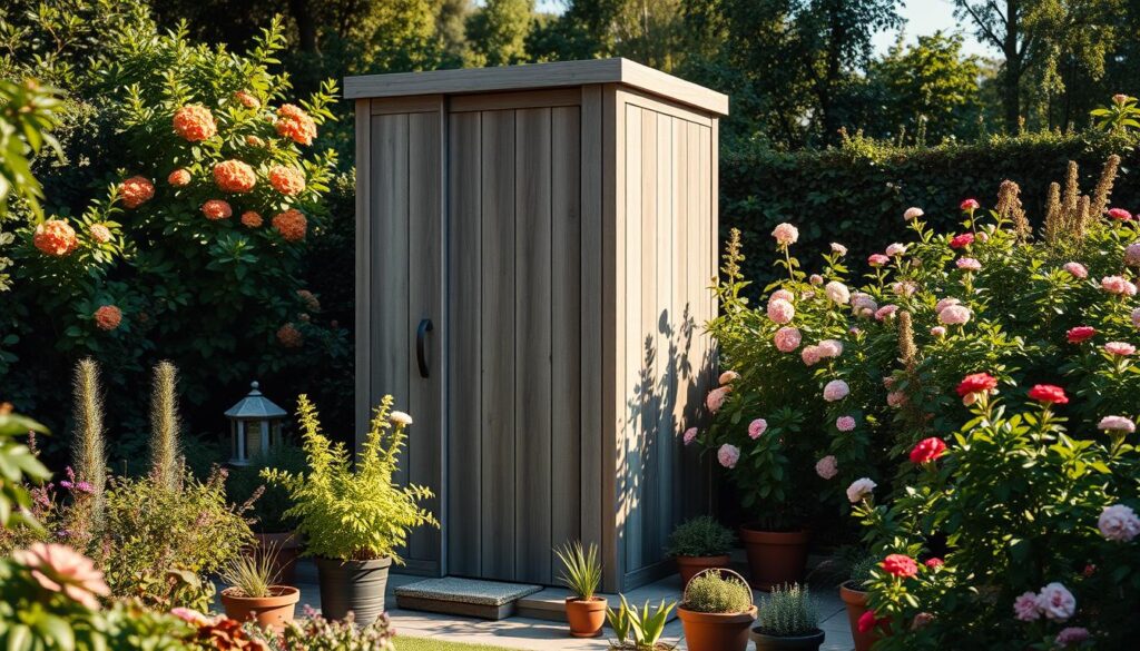 vertical storage shed